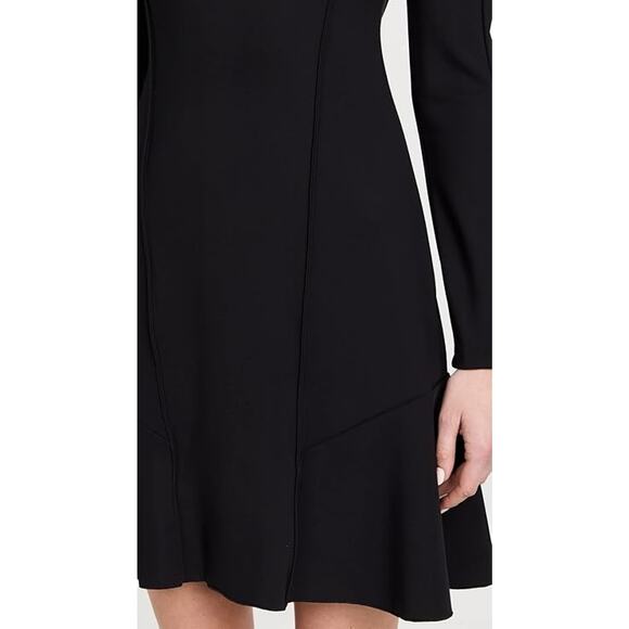 Theory‎ Womens Black Seam Sculpted Ponte Scuba Knit Classic Capsule Skater Dress - Picture 11 of 13